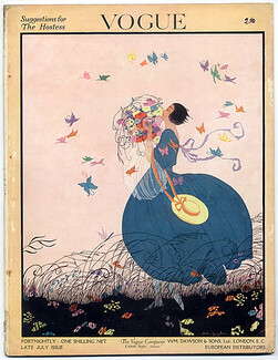Vogue UK 1916, July 15, Helen Dryden, Erté, Chanel, Jenny, Dolly Sisters