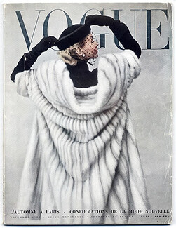 Vogue (Paris) 1950 Novembre, Photo Irving Penn, Jacques Fath, Tom Keogh, Colette, Associated Haute Couture Fabrics