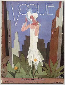 Vogue Paris 1928 June, William Bolin, "La Vie Mondaine", Pablo Picasso, Hoyningen-Huene, 85 pages