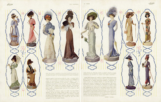 Les Poupées de Mode, 1912 - Dolls of Fashion Lafitte-Desirat, André Pecoud, Texte par Joseph Galtier, 3 pages