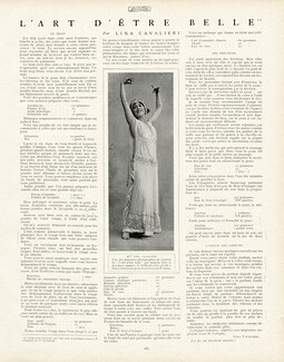 L'art d'être belle, 1912 - Photo Ruck, Texte par Lina Cavalieri