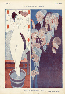 Del Marle 1919 Le Scandale du Tub, Parisienne au Village, Nude
