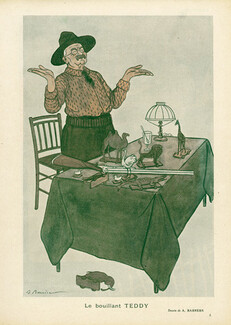 Adrien Barrère 1910 Teddy Roosevelt, Caricature