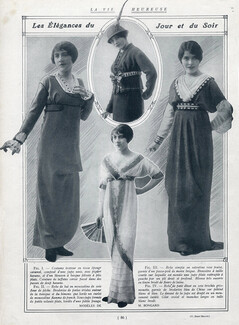 Germaine Bongard (Couture) 1913 Photo Manuel Frères, Evening Dress