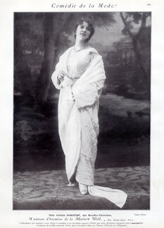 Weil 1912 Arlette Dorgère, Ermine Coat, Photo Talbot