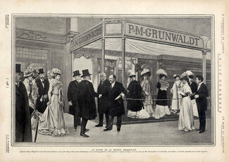 Grunwaldt 1908 Shop Window "Exposition franco-britannique"