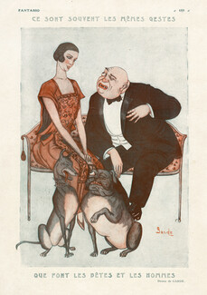 Ce sont souvent les mêmes gestes, 1923 - Garde Animals and Humans
