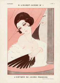 Maggy Monier 1922 Elegant Parisienne Opera House
