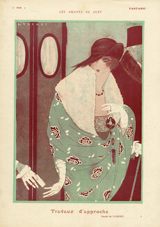 Fabius Lorenzi 1919 "Les amants de Suzy" Elégante Roaring Twenties