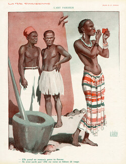 Georges Léonnec 1931 L'Art Parisien, African, Make Up