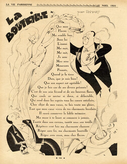 La Bouteille, 1931 - Nouail Flacon, Texte par Panart