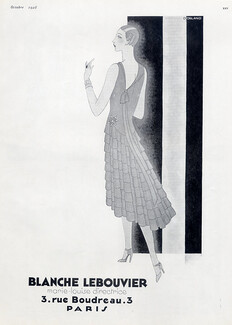 Blanche Lebouvier (Couture) 1928 Evening Dress