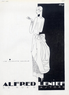 Alfred Lenief 1929 Léon Bénigni, Evening Gown