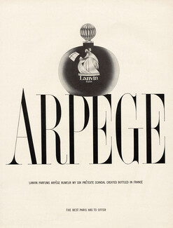 Lanvin (Perfumes) 1952 Arpège