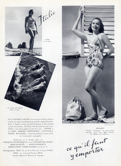 Hermès (Swimwear) 1938 "Zodiaque" Mlle Mila Parely, Photo Dorvyne
