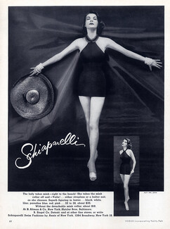 Schiaparelli 1954 Swimwear, Hat Mr John