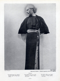 Nina Ricci 1935 Photo Harcourt, H. & P. Goëtz (Fabric)