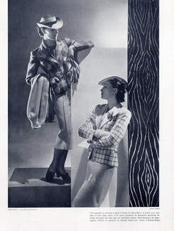 Nina Ricci 1937 Photo André Durst, Feutre et Panama de Claude Saint-cyr