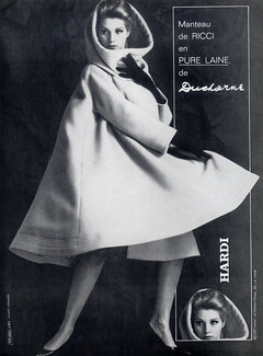 Nina Ricci 1962 Photo Leonard, Coat, Ducharne