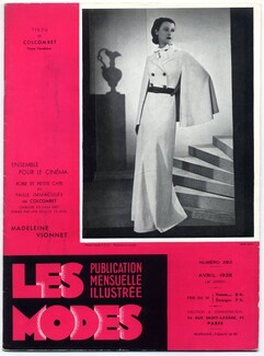 Les Modes 1936 Avril N°383, Madeleine Vionnet, Lucien Lelong