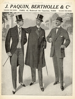 Joseph Paquin, Bertholle & Cie (Tailors) 1912