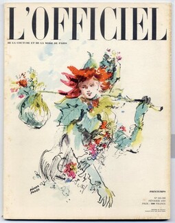 L'Officiel de la Couture et de la Mode de Paris 1950 February, Pierre Pagès, 132 pages