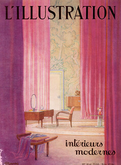 Rapin 1933 L'Illustration Cover, Intérieurs modernes, Decorative Arts