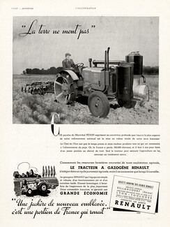Renault 1941 Tracteur, Machines Agricoles, Marechal Petain