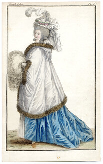 Cabinet des Modes 1 Décembre 1785, 2° cahier, planche I