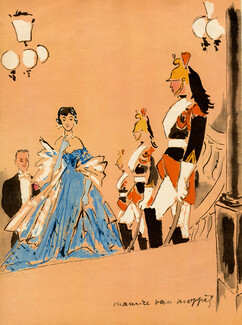 Maurice Van Moppès 1951 Elegant Parisienne