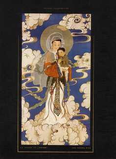 L'Art Chrétien en Chine 1948 Lou Houng-Nien, La Vierge et l'Enfant