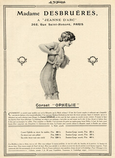 Madame Desbruères 1913 Corset Ophélie