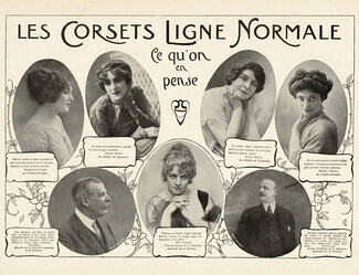 Les Corsets Ligne Normale 1914 Mr Redfern, Mrs Paquin, Mr Doeuillet, Photos Manuel, Talbot, Reutlinger