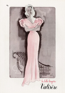 Valisère (Lingerie) 1947 Pierre Simon, Nightgown