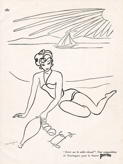 Perrier 1951 Beach, Louis Touchagues