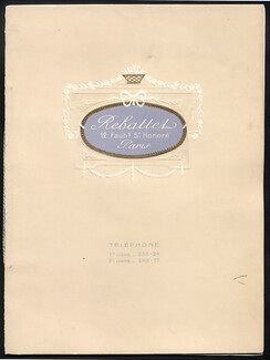 Rebattet (Catalog Food) 1910 Lunchs, Soirées, Bals, Soupers, 16 pages
