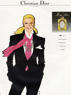 Christian Dior (Perfumes) 1981 Miss Dior, René Gruau