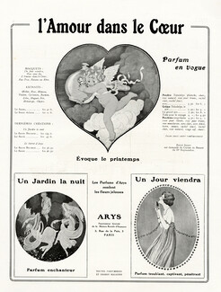 Arys (Perfumes) circa 1920 L'Amour dans le Coeur, Gerda Wegener