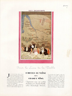 L'heure de veine des Grands Vins, 1928 - Charles Martin, Texte par Colette, 4 pages