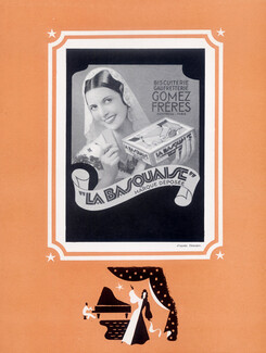 Gomez Frères (Biscuiterie Food) 1943 "La Basquaise"