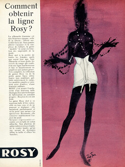 Rosy (Lingerie) 1969 Brassiere, Panty Girdle (L)