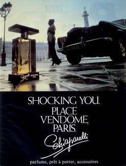Schiaparelli (Perfumes) 1982 Shocking you, Place Vendôme, Rolls-Royce