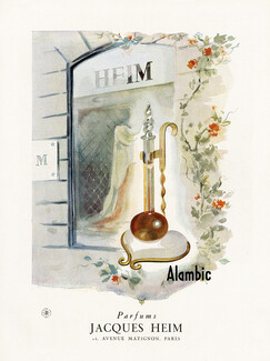 Jacques Heim (Perfumes) 1946 Alambic Shop Henry Jean Gilot (L)