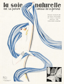 Soie Naturelle 1930 Art Deco, Topless, Benti Voglio