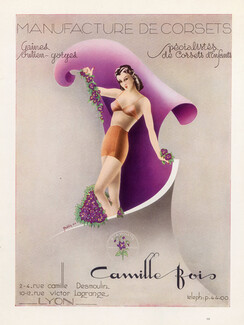 Camille Bois (Corsetmaker) 1944 "A la Violette" Girdle, Bra, specialist children's corsets, Robba