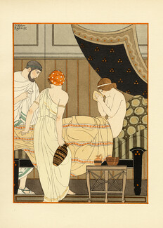 Joseph Kuhn-Régnier 1932 Hippocrate II, Pochoir n°8, Buvait avidement...