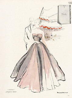 Jacques Heim 1945 Strapless Dress, Bernard Blossac