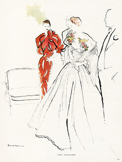 Worth 1947 Blossac, Evening Gown