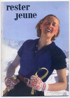 Rester Jeune 1938 Ski, Klytia, Véra Boréa, Jacques Heim, Anny Blatt, Francevramant