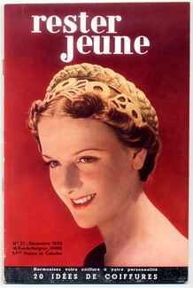 Rester Jeune 1935 Hairstyle, Fernand Aubry, Maggy Rouff, Marcelle Dormoy, Hermès, Antoine